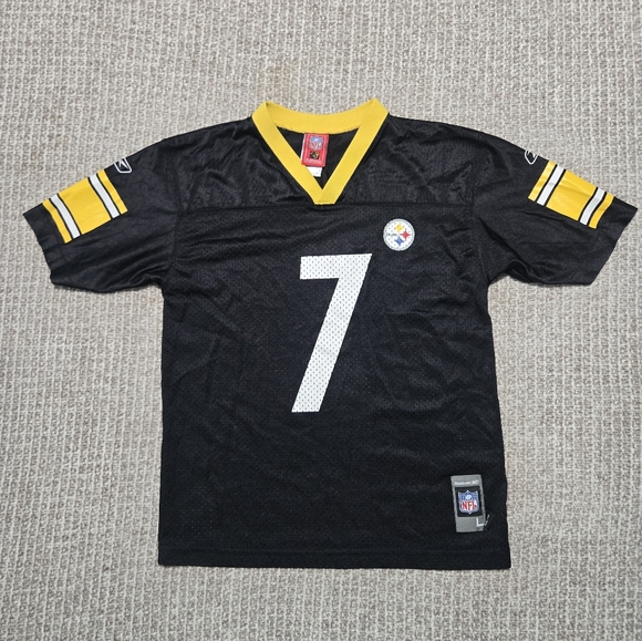 Reebok #7 Steelers Jersey Ben Roethlisberger Size Women's Large - Picture 1 of 6